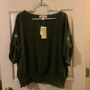 Olive green Michael Kors top